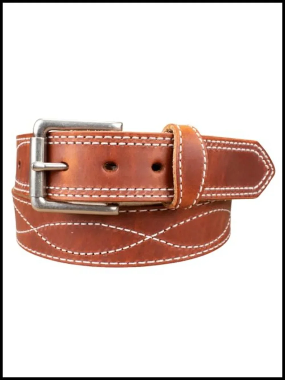 Men's Leather Tool Belt with Roller Buckle - USA Made